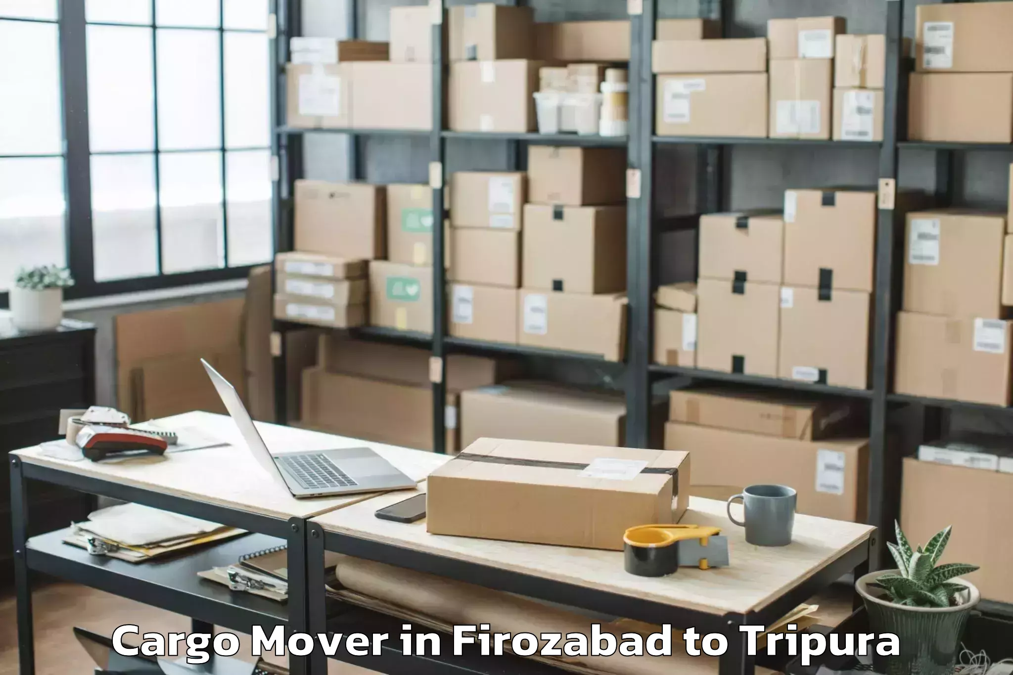 Book Firozabad to Santirbazar Cargo Mover